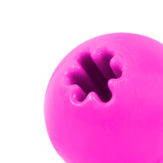 Brinquedo Furacão Pet Bola de Borracha Maciça para Adestramento Rosa para Cães