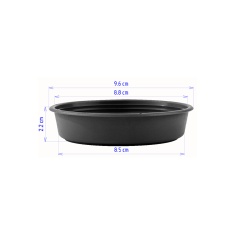 Prato Desli Para Vasos Preto
