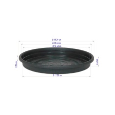 Prato Desli Para Vasos Preto