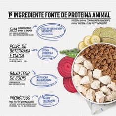 Ração Select by Monello Primeira Nutrição para Cães Filhotes de Porte Médio e Grande Sabor Frango, Batata Doce e Banana