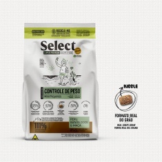 Ração Select by Monello Controle de Peso para Cães Adultos de Porte Mini e Pequeno Sabor Peru, Batata Doce e Maçã