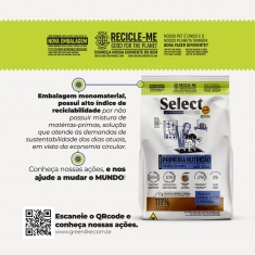 Ração Select by Monello Calorias Controladas para Gatos Adultos Sabor Salmão, Ervilha e Maçã