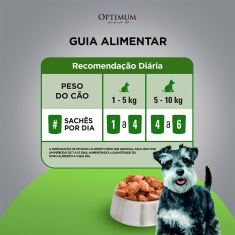 Ração Úmida Optimum Sachê para Cães Adultos Raças Pequenas e Minis Sabor Carne 100g