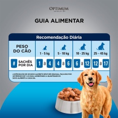 Ração Umida Optimum Sachê para Cães Adultos de Raças Grandes Sabor Carne 100 g