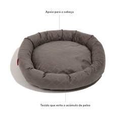 Cama Spike Velvet Redonda Terra para Cães e Gatos