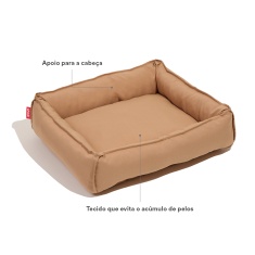 Cama Spike Retangular Caqui para Cães e Gatos