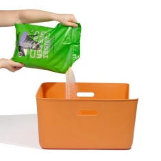 Bandeja Higiênica Cansei de Ser Gato Amarela para Gatos