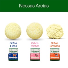 Areia Higiênica Viva Verde Grãos Grossos para Gatos