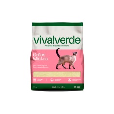 Areia Higiênica Viva Verde Grãos Mistos para Gatos