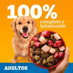 Ração Pedigree Carne Frango e Cereais Cães Adultos Raças Médias e Grandes