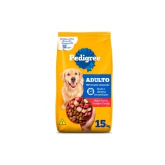 Ração Pedigree Carne Frango e Cereais Cães Adultos Raças Médias e Grandes