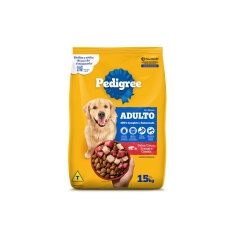 Ração Pedigree Carne Frango e Cereais Cães Adultos Raças Médias e Grandes