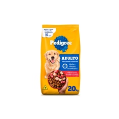 Ração Pedigree Carne Frango e Cereais Cães Adultos Raças Médias e Grandes