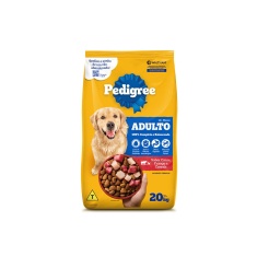 Ração Pedigree Carne Frango e Cereais Cães Adultos Raças Médias e Grandes