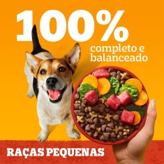 Ração Pedigree Carne e Vegetais Cães Adultos Raças Pequenas e Minis