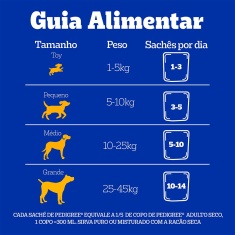 Ração Úmida Pedigree Sachê Carne ao Molho para Cães Adultos Sênior 7+ Anos 100 g