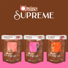 Ração Úmida Quatree Supreme para Gatos Adultos Sabor Peixe 85 g