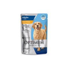 Ração Úmida Optimum Sachê para Cães Adultos Frango 100 g