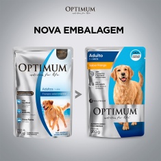 Ração Úmida Optimum Sachê para Cães Adultos Frango 100 g
