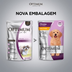 Ração Úmida Optimum Sachê para Cães Filhotes Sabor Frango 100 g