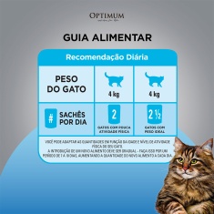 Ração Úmida Optimum Sachê para Gatos Adultos Manutenção de Peso Frango 85 g