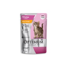 Ração Úmida Optimum Sachê para Gatos Filhotes Frango 85 g
