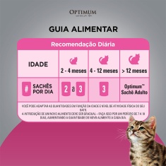 Ração Úmida Optimum Sachê para Gatos Filhotes Frango 85 g