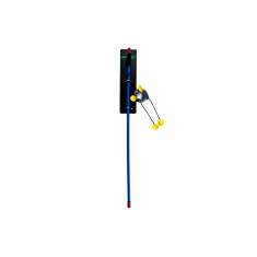 Brinquedo Jumpet Varinha Azul com Ratinho Para Gatos