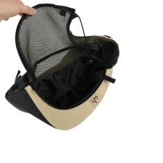 Bolsa de Transporte Up4You Canguru Lateral Bege para Cães e Gatos