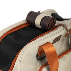 Bolsa de Transporte Up4You Plush Bege para Cães e Gatos