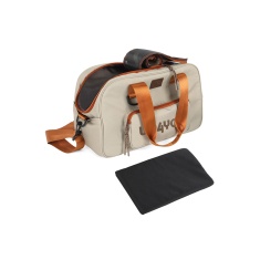 Bolsa de Transporte Up4You Plush Bege para Cães e Gatos