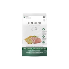 Ração Biofresh para Cães Adultos Porte Grande e Gigante Sabor Lombo, Abacaxi, Arroz Integral e Ervas 15 kg