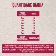 Ração Quatree Life para Gatos Adultos Sabor Salmão e Arroz