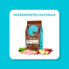 Ração Quatree Supreme para Cães Filhotes de Porte Pequeno Sabor Frango e Batata Doce