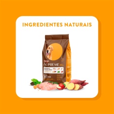 Ração Quatree Supreme para Cães Adultos de Porte Médio e Grande Sabor Frango e Batata Doce 15 kg