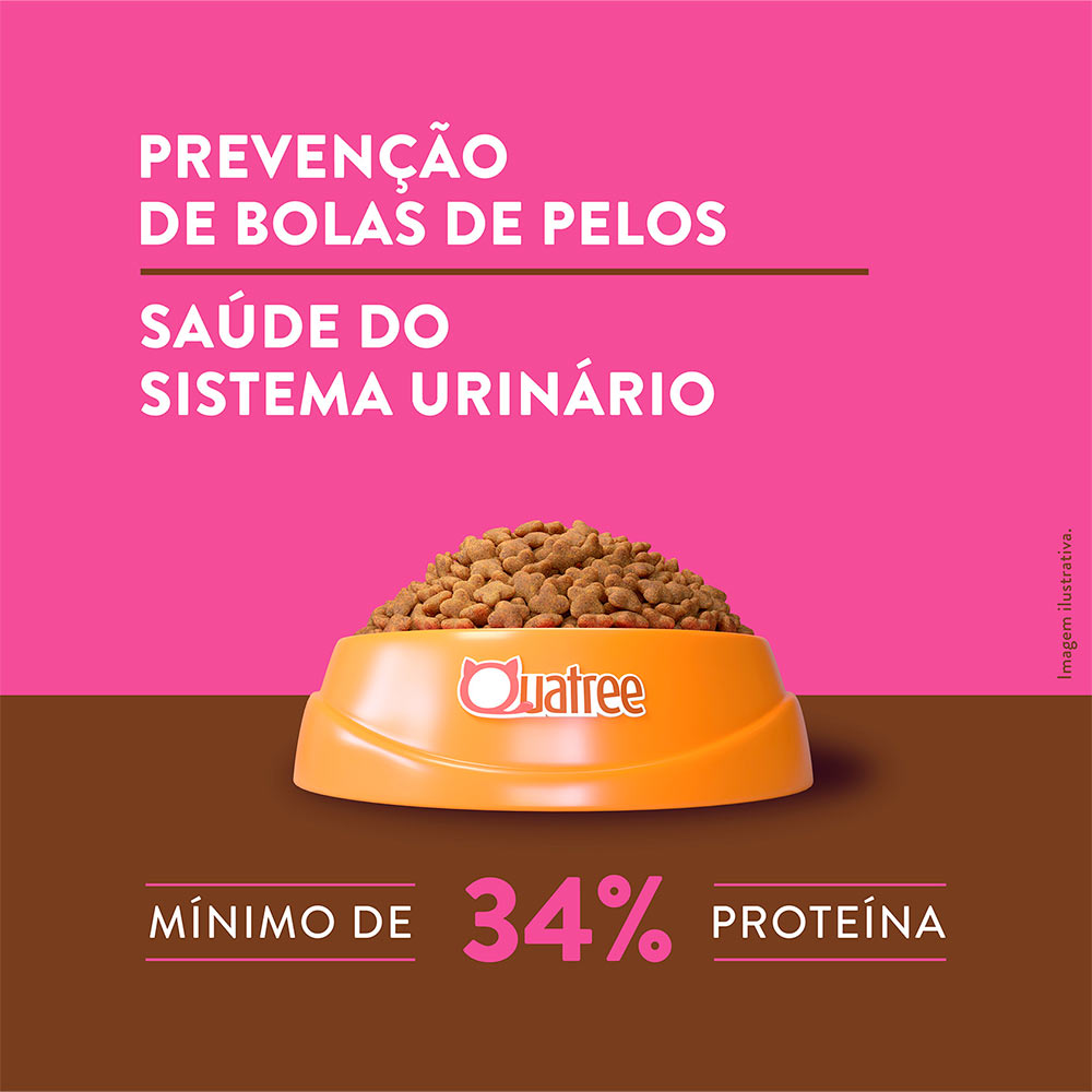 Ração Quatree Supreme para Gatos Adultos Sabor Salmão e Batata Doce