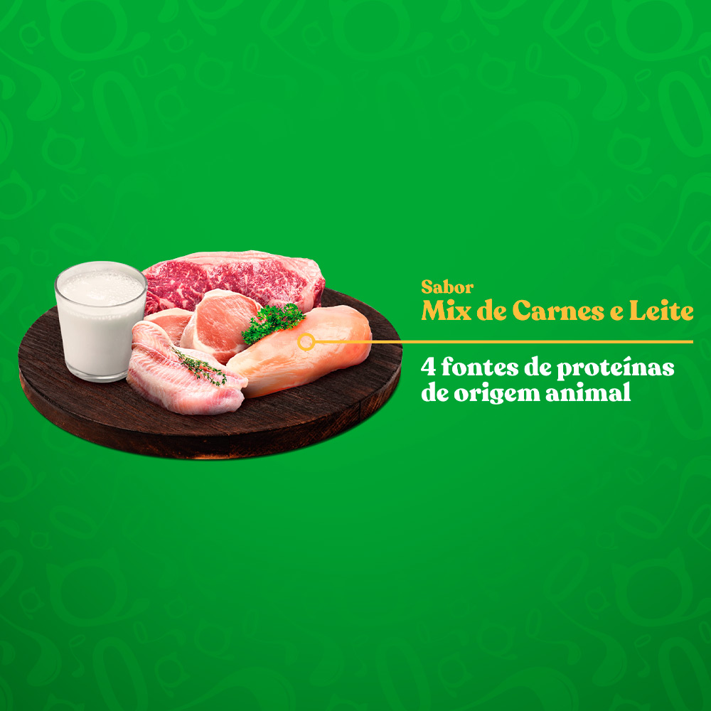 Ração Quatree Gourmet para Cães Filhotes Sabor Mix de Carnes e Leite