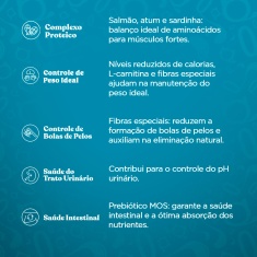 Ração Quatree Gourmet para Gatos Adultos Castrados Sabor Delícias do Mar
