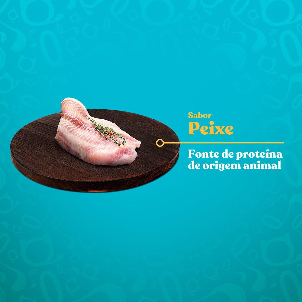 Ração Quatree Gourmet para Gatos Adultos Sabor Peixe