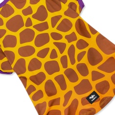 Roupa Dognerd Girafa com UV50 Amarela para Cães
