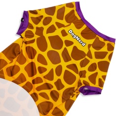 Roupa Dognerd Girafa com UV50 Amarela para Cães