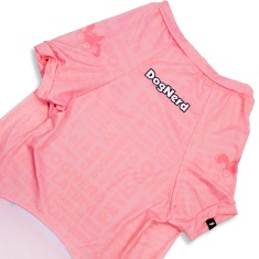 Roupa Dognerd Só Tô Aqui Pela Comida com UV50 Rosa para Cães