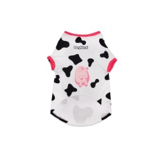 Roupa Dognerd Pela Vaquinha com UV50 Preto e Branco para Cães