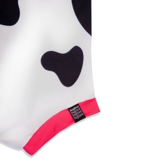Roupa Dognerd Pela Vaquinha com UV50 Preto e Branco para Cães