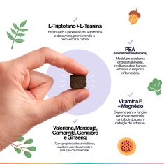 Suplemento Alimentar Buddy Nutrition Tranquilo & Calmo Sabor Carne Suína para Cães - 60 Tabletes