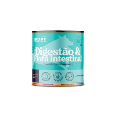 Suplemento Alimentar Buddy Nutrition Digestão & Flora Intestinal Sabor Carne Suína para Cães - 60 Tabletes