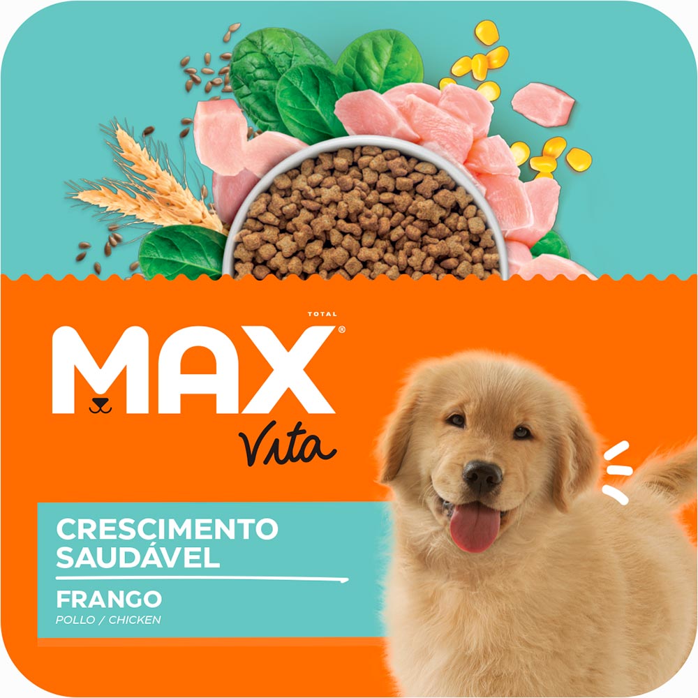 Ração Max Vita para Cães Filhotes Sabor Frango