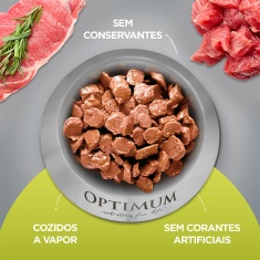 Ração Úmida Optimum Sachê para Gatos Adulto Sabor Carne 85 g
