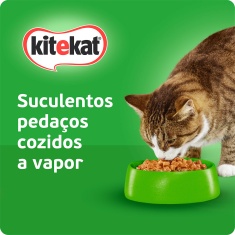 Ração Umida KiteKat Sachê para Gatos Adultos Sabor Cordeiro ao Molho 70g