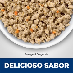 Ração Úmida Hill's Science Diet Pele Sensível para Gatos Adultos Sabor Frango e vegetais 82g